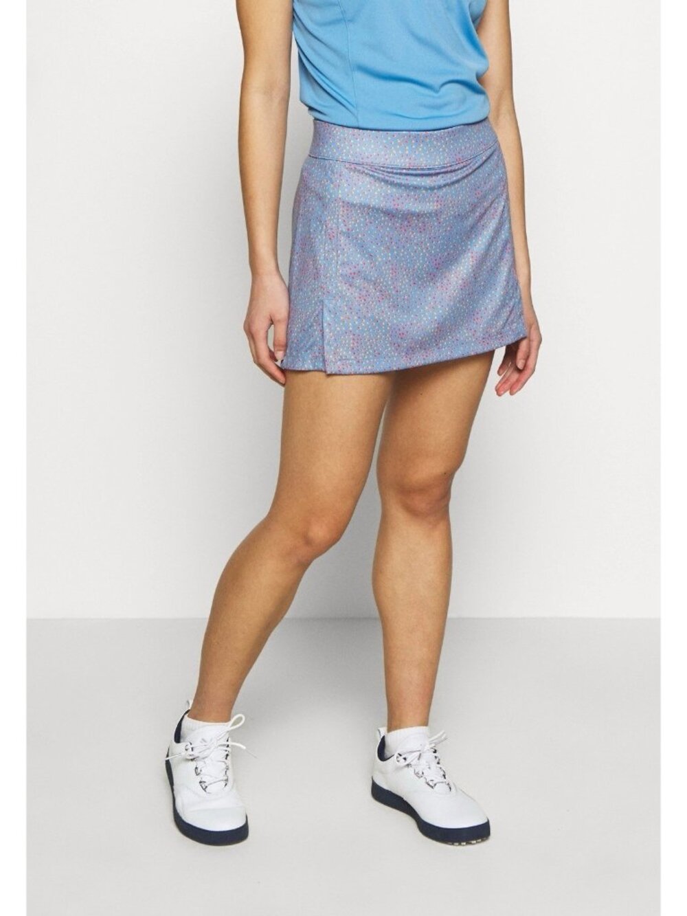 J.Lindeberg Polka Dot Print Skirt Blue Sky‎ Golf Mini Skort